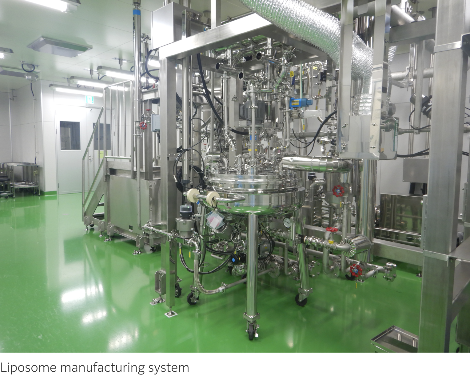 Fujifilm’s high-speed stirring dispersion liposome manufacturing system.